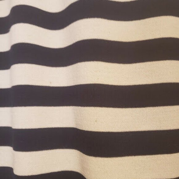 La Fee Verte Black White Size Medium / Large Striped Long Sleeve Casual Shirt - Picture 8 of 8